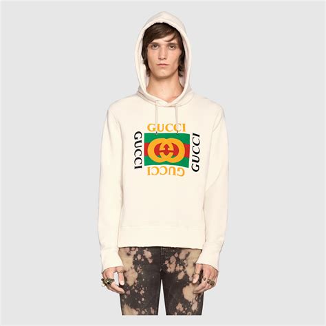 sudadera gucci para hombre|Gucci Sudadera de punto de algodón con estampado .